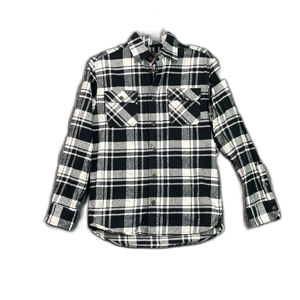 Jachs Heritage Flannel Shirt Mens Small Plaid Outdoor Cabin Workwear Button Up